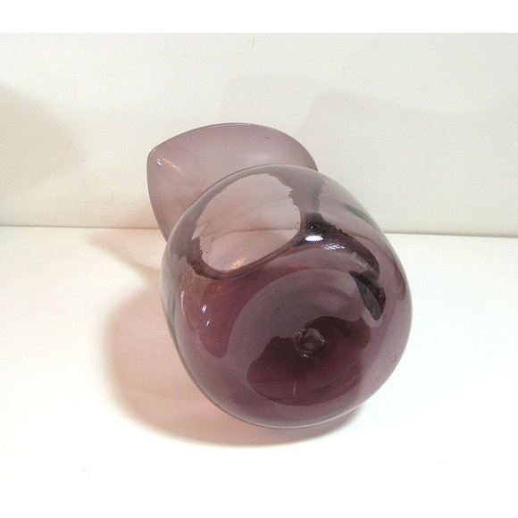 Blown Glass Pitcher Purple Glass - Picture 5 of 8